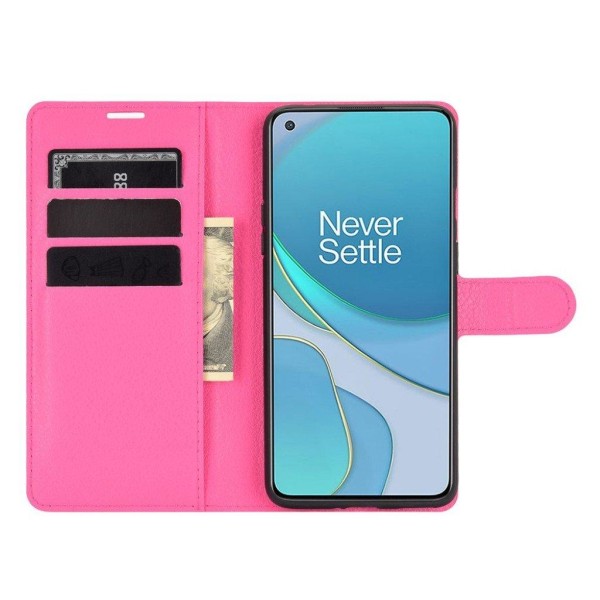 Classic OnePlus 8T flip case - Rose Pink