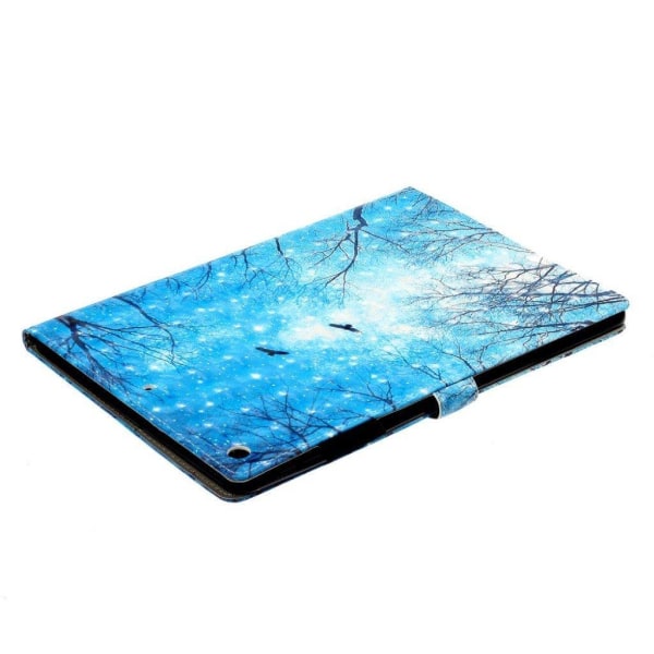 iPad 10.2 (2019) light spot decor pattern leather case - Blue Sk Blue