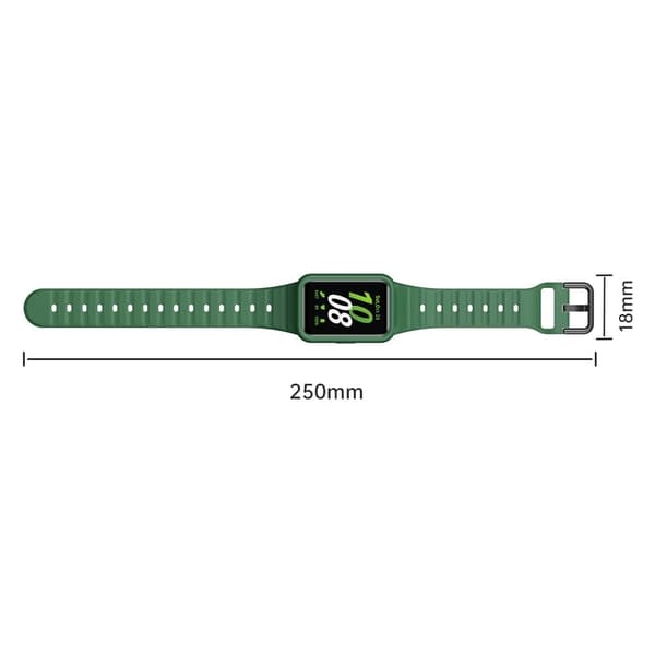 Samsung Galaxy Fit3 Watch Armbånd Blød silikone integreret rem udskiftning - Stjernelys White