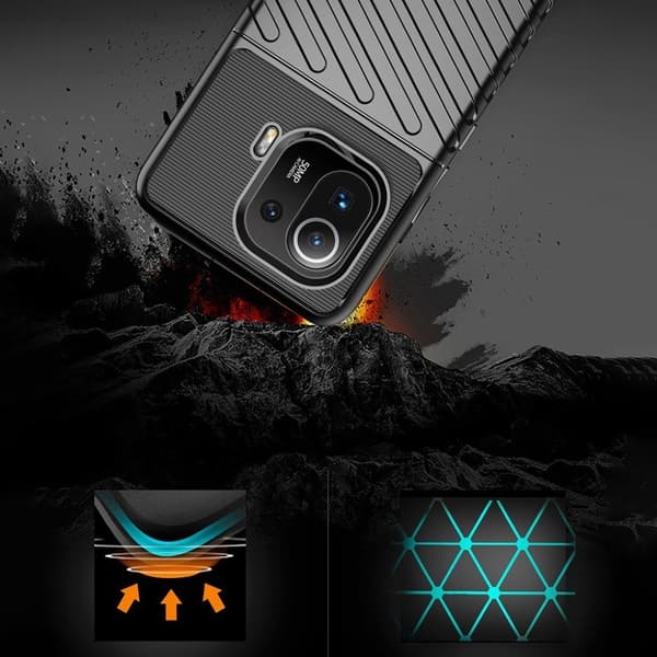 Thunder Xiaomi Mi 11 Pro deksel - Svart Black