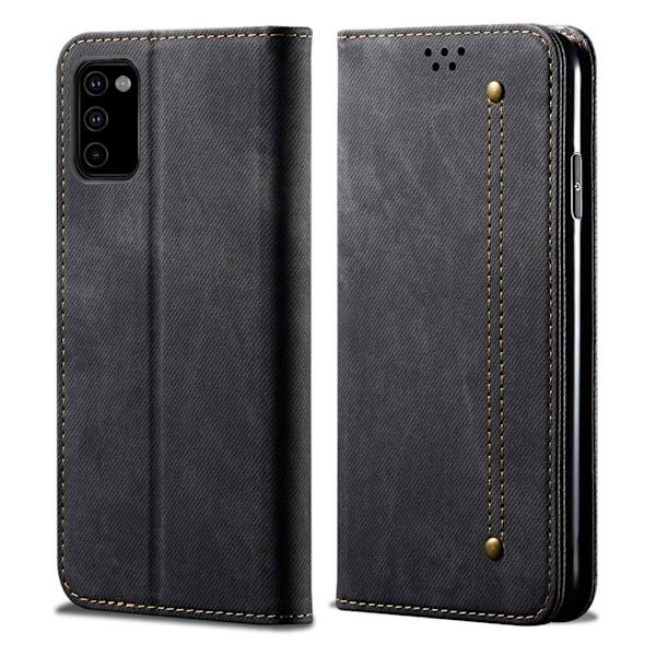 Jeans Samsung Galaxy M51 flip case - Musta Black