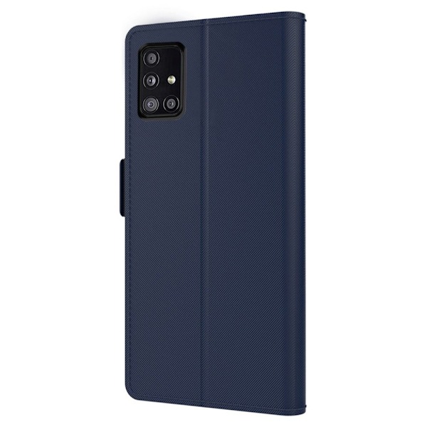 Snyggt Samsung Galaxy A51 5G fodral med sminkspegel - Blå Blå