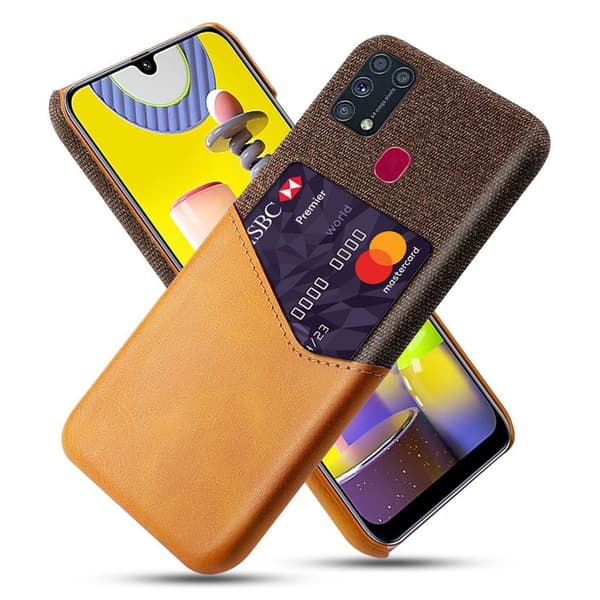 Bofink Samsung Galaxy M31 kort deksel - Brun Brown