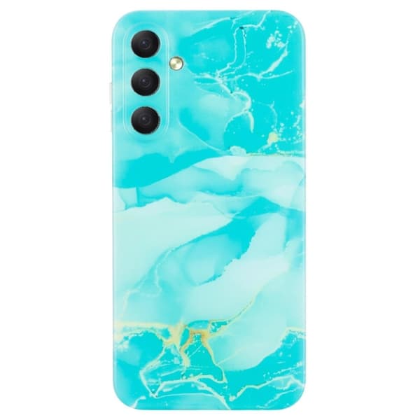 Marmordesign Samsung Galaxy S24 FE deksel - Grønn Green