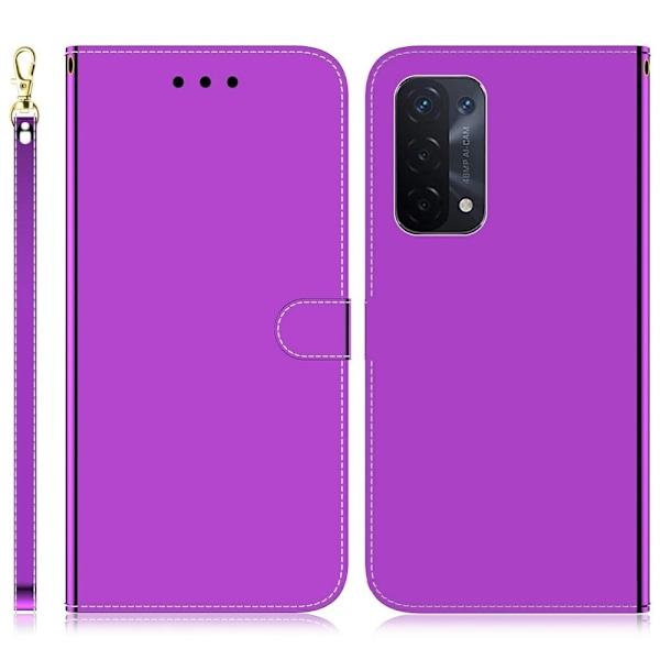 Mirror Oppo A54 5G / A74 5g / A93 5g Läppäkotelo - Violetti Purple