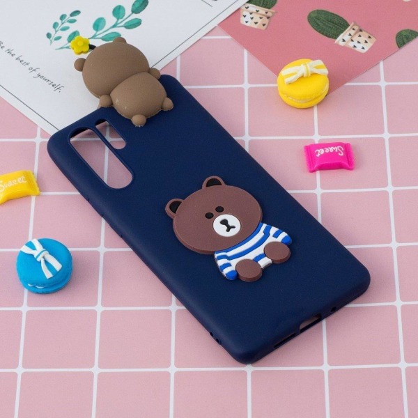 Cute 3D Samsung Galaxy Note 10 Plus skal - Blå Blå