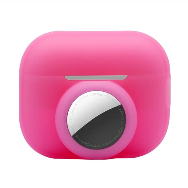 AirPods Pro 2 / AirTags silikonetui - Fluorescerende Rosa Pink