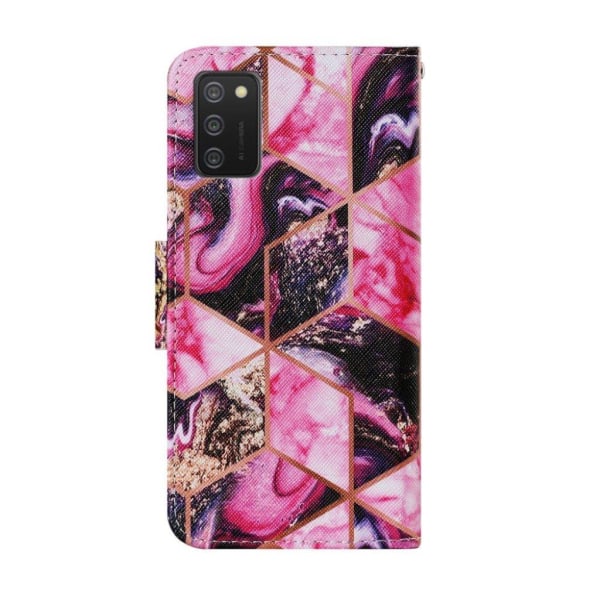 Wonderland Samsung Galaxy A02s flip case - Marbling Pink