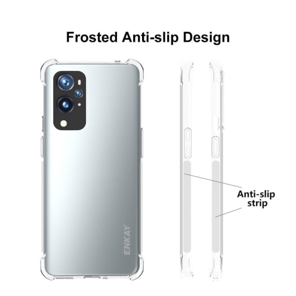 ENKAY klart faldsikkert etui til OnePlus 9 Pro Transparent