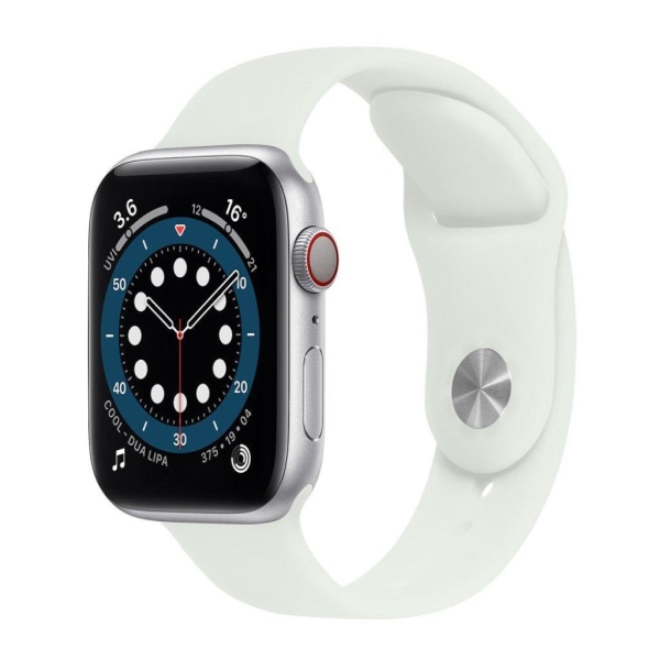 Apple Watch 42mm - 44mm farveskiftende silikoneurrem - Gennemsigtig Til Mintgrøn Green