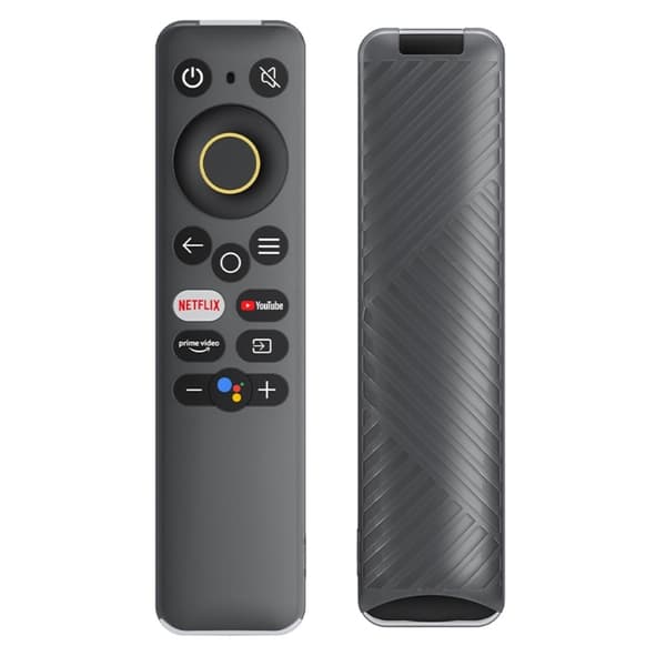 Silikonskydd för fjärrkontroll för Realme Smart TV - Genomskinlig Silvergrå