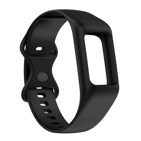 Fitbit Charge 3 yksinkertainen silikonikellon hihna - Musta Black