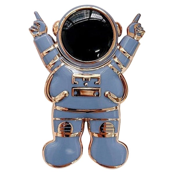 Universal cartoon astronaut electroplated phone bracket stand - Blå