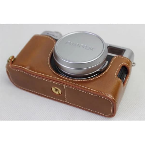 Fujifilm X100F kameraskydd konstläder slitagetålig - Brun Brun