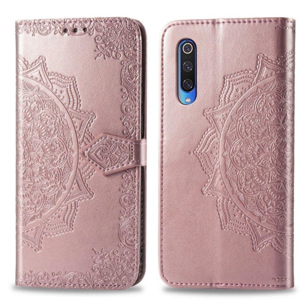 Mandala Xiaomi Mi 9 Pro etui - Rødguld Pink