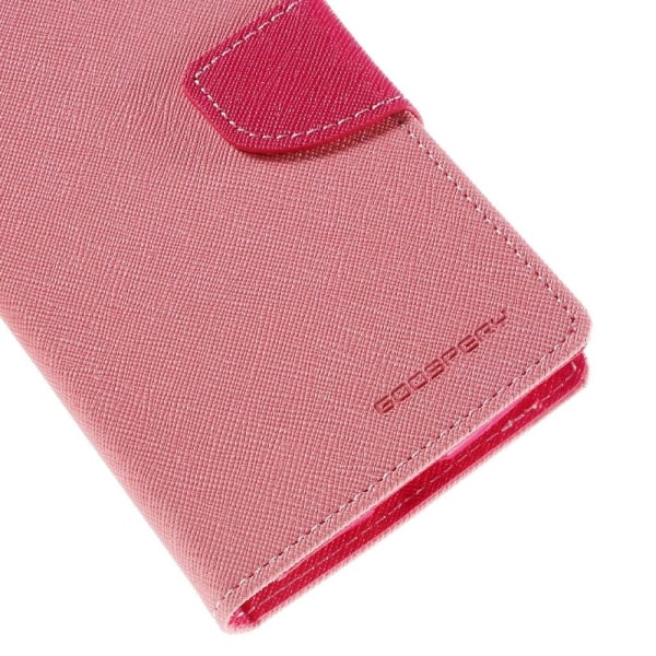 Mercury læder-etui med kortholder til LG G4s - Pink Pink