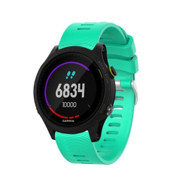 Garmin Forerunner 245 yksinkertainen silikoninen kellonauha - Syaani Green