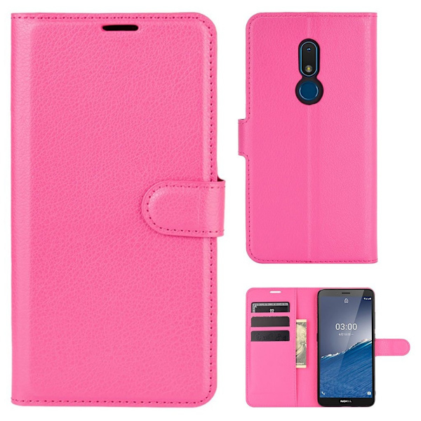 Classic Nokia C3 Flip Etui - Rose Pink