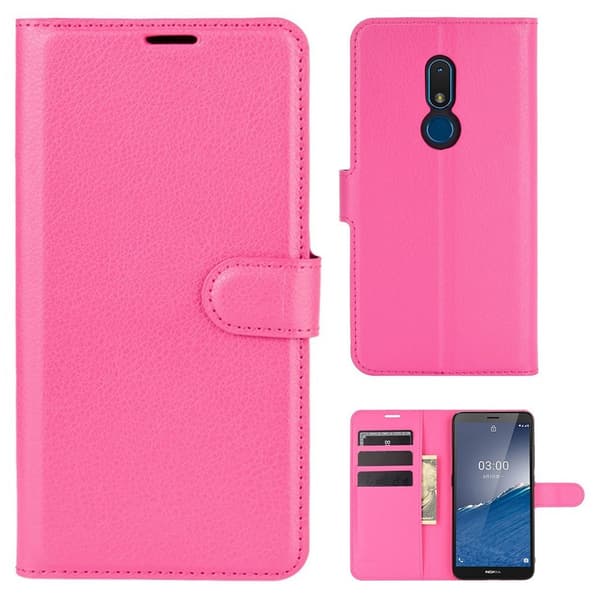 Classic Nokia C3 fodral - Rosa Rosa