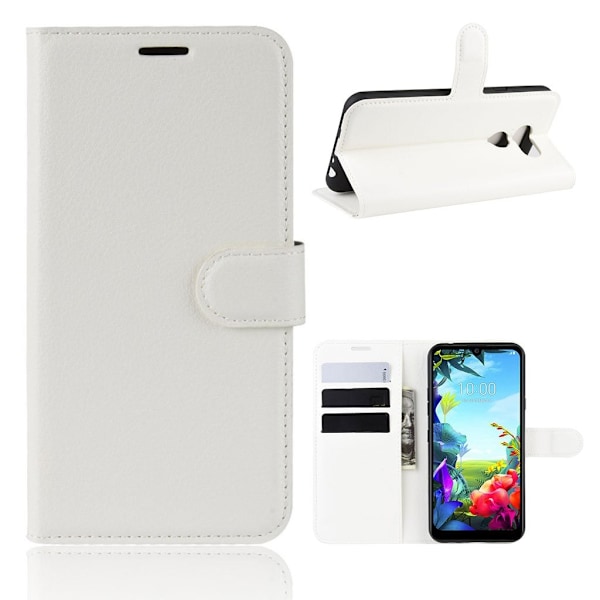 Classic LG K40S flip etui - Hvit White