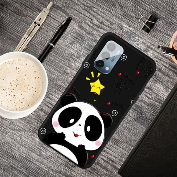 Imagine OnePlus Nord N200 5G deksel - Panda Og Stjerne Black