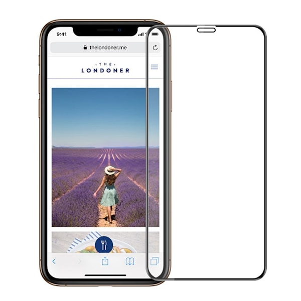 MOFI iPhone XS 3D curved tempered glass screen guard Transparent