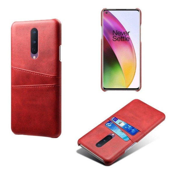 To Korts etui - OnePlus 8 - Rød Red