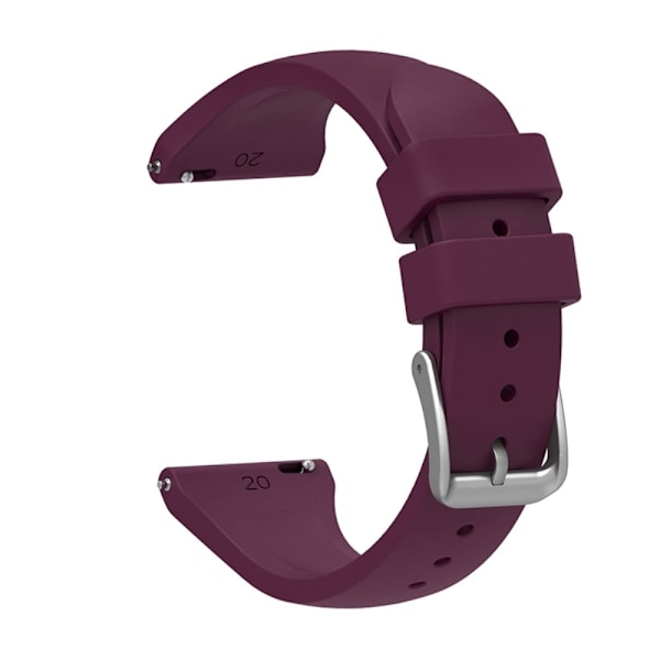 20 mm universal klockarmband i silikon - Lila Lila