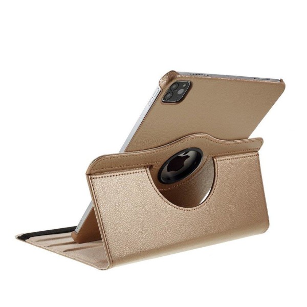 iPad Air (2020) 360 grader rotatable läder fodral - guld Guld