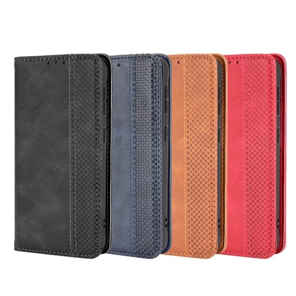 Bofink Vintage läder Samsung Galaxy Xcover 5 fodral - Svart Svart
