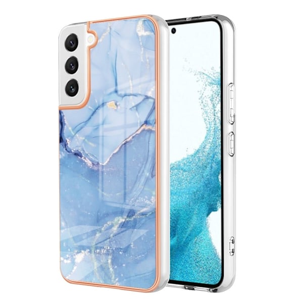 Marmormotiv Samsung Galaxy S22 skal - Blå Blå