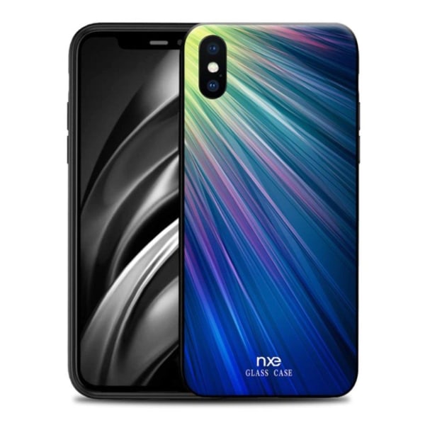 NXE iPhone Xs Max -kotelo - Vihreä / Sininen Multicolor