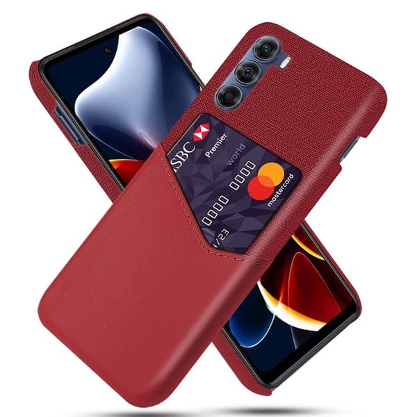 Bofink Motorola Edge S30 Kort Cover - Rød Red
