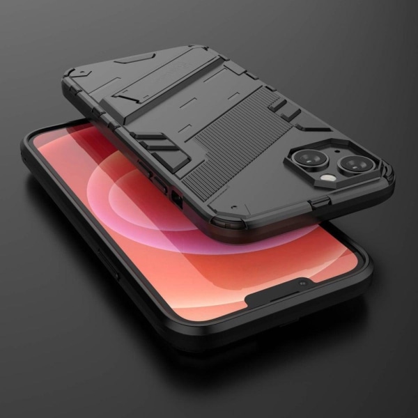 Shockproof Hybrid Suojakuori With A Modern Touch For iPhone 14 Plus - Musta Black