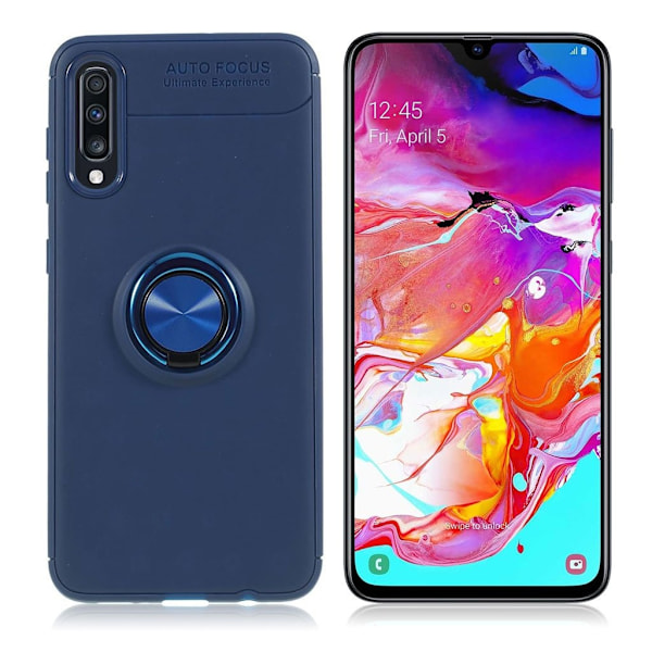 Samsung Galaxy A70 finger ring case - Blå Blue