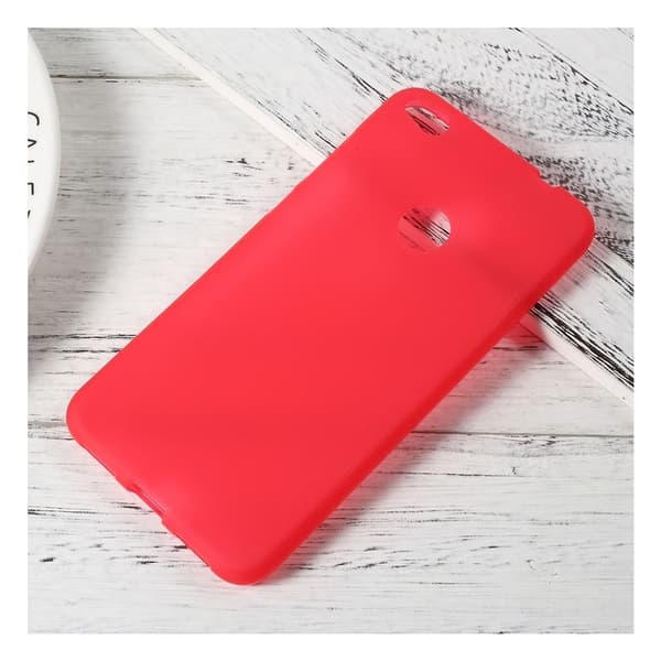 Huawei Honor 8 Lite matt silikonskal - Röd Röd