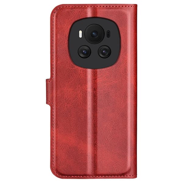 Honor Magic 6 nahkainen lompakokkotelo - Punainen Red