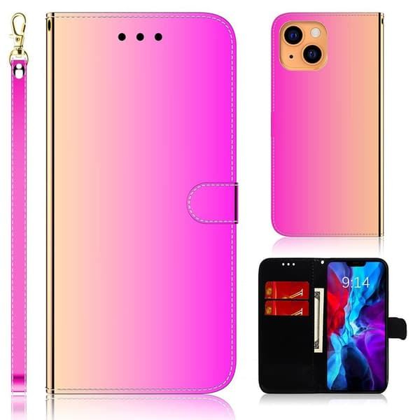 Mirror etui til iPhone 13 Mini - Pink Pink