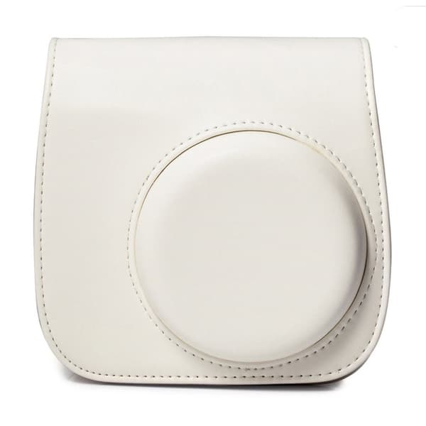 Fujifilm Instax Mini 9 / 8 skinnveske - Hvit White