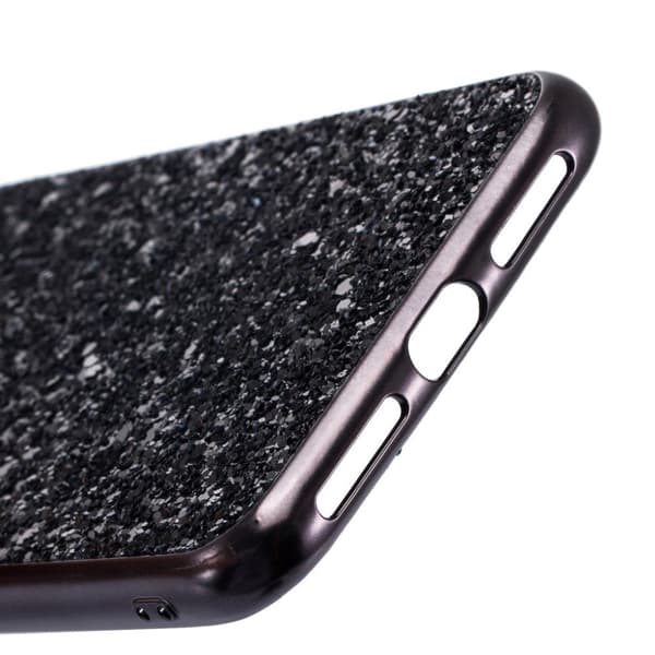 Glitter iPhone Xs Max deksel - Svart Black