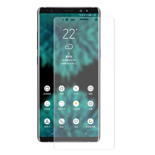 Samsung Galaxy Note9 3D Pehmeä Kaareva Kokopeittävä Näyttö Suojakalvo - Transparentti Transparent