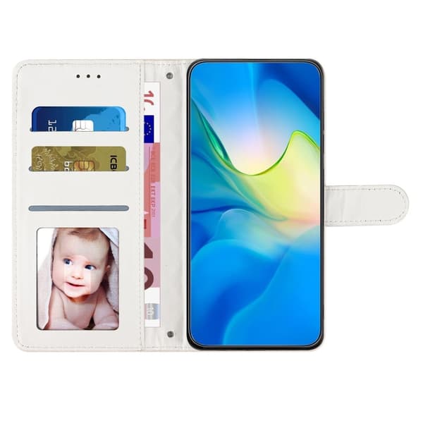 Toimiva rombinen lompakkokotelo Samsung Galaxy A35 - Punainen Red