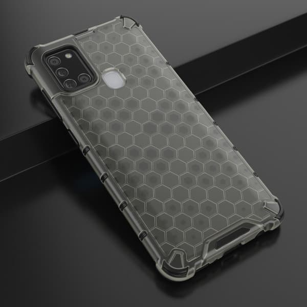 Bofink Honeycomb Samsung Galaxy A21s Etui - Sort Black