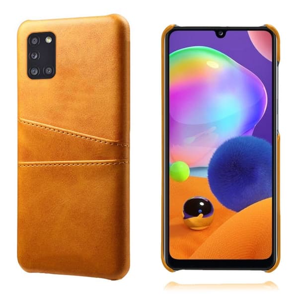 Dual Card etui - Samsung Galaxy A31 - Orange Orange