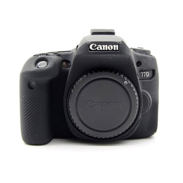 Canon EOS 77D blød silikone beskyttende etui - Sort Black