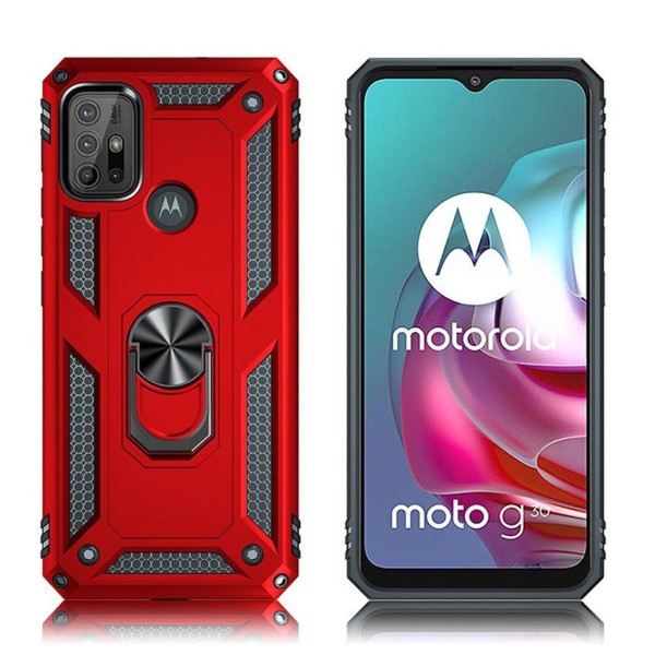 Bofink Combat Motorola Moto G30 / Motorola Moto G10 skal - Röd Röd