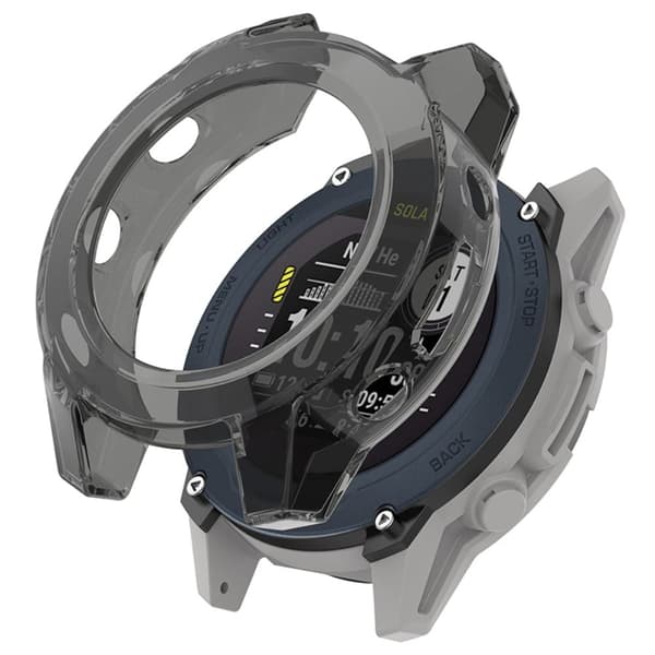 Garmin Descent G1 läpinäkyvä suojus - Läpinäkyvä Musta Black