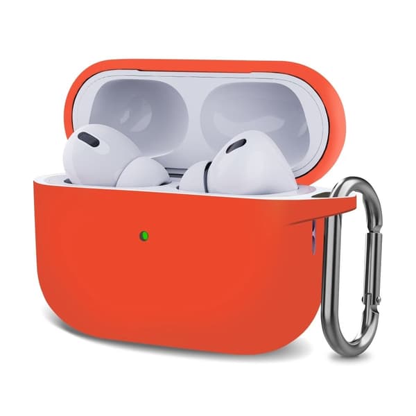 AirPods Pro 2 silikonikotelo soljella - Oranssi Orange