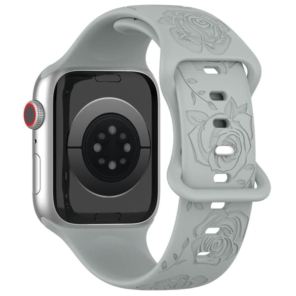 Apple Watch Series 41 mm / 40 mm / 38 mm silikonerem - Grå Silver grey