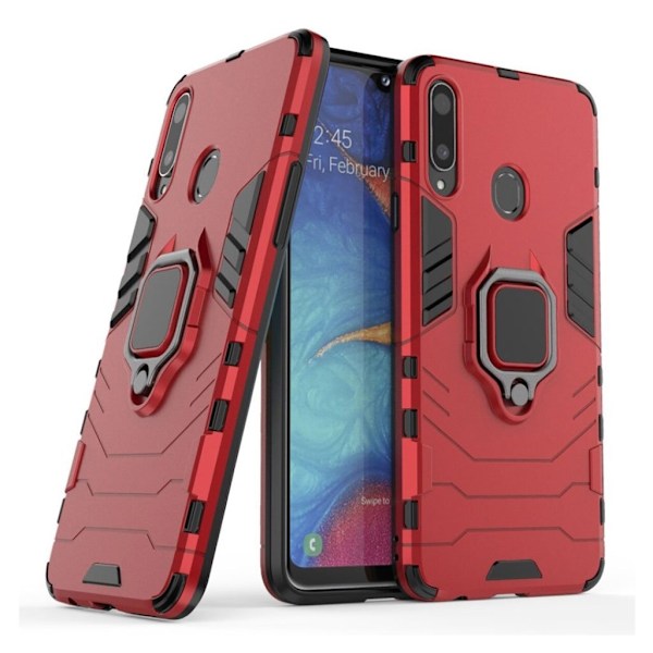 Ring Guard  Samsung Galaxy A20s kuoret - Punainen Red